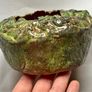Hand Built Ceramic Bowl, Leaf Texture Pottery, Nature Inspired Bowl, Handmade Sculptural Dish, Unique Artisan Gift Image 8