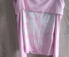 Off shoulders top pink fits XS s m