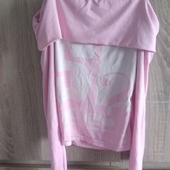 Off shoulders top pink fits XS s m