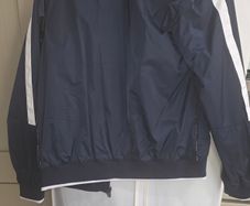 Boys smart outfit Hugo Boss jacket and polo shirt and Timberland jeans.