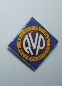 Railway Vehicle Preservations (RVP) - membership enamelled badge (c.1970's)