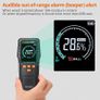 Pinless Moisture Meters - with Backlit LCD Screen Non-Invasive Damp Meter Detects up to 3/4-Inch Below Surface for Non-Destructive Moisture Detection Wallboard Masonry Hardwood and Softwood Image 4
