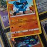 Riolu ! Miscut Error ! Off Centre ! from Ultra Prism Set ! 2018 ! Error Pokemon Card ! Image 3