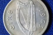 Ireland Fantastic Unc Shilling 1963 1s coin