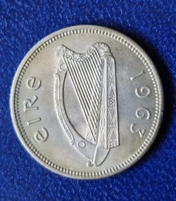 Ireland Fantastic Unc Shilling 1963 1s coin