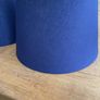 Two large navy lampshades Image 3