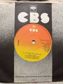 The Clash vinyl 7" single. Irish pressing
