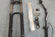 available  used very good condition   with extra parts  RockShox Domain Dual Crown