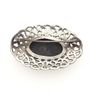 Vintage 925 Sterling Silver & Black Onyx Celtic Knot Brooch, Birmingham 1994 Image 4