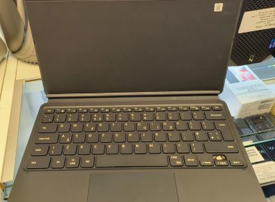 Original Samsung Galaxy Tab S8+ / S7+ / S7+ 5G/ S7 FE/ S7 FE 5G Keyboard Cover, Black (Missing one Key)