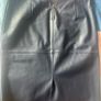leather skirt dark blue size 10 Image 2