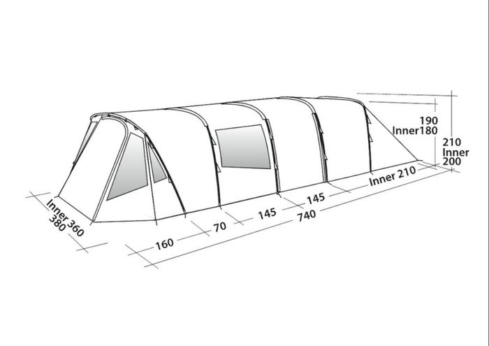 Easy Camp Tent Palmdale 800 Lux
