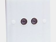 main image for ad New Flush Mount Twin Coaxial Aerial Socket Tv Accesories