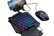 Single hand One-Handed Gaming Keyboard 35 Keys RGB Backlit Portable