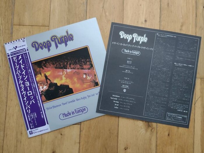 Deep Purple" Made in Europe " Lp. First Press Japan.Ex/Nm cond.