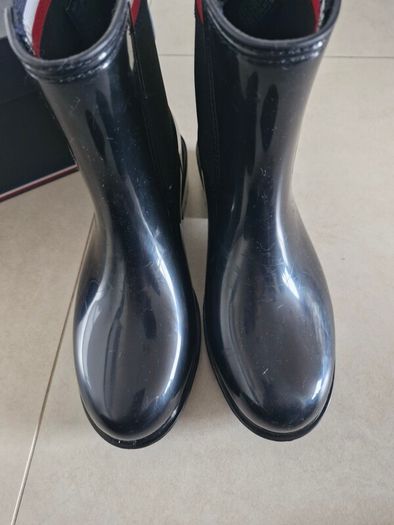 Tommy Hilfiger Signature Elastic Cleat Rain Boots Black s. 4/37