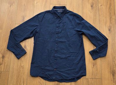 Tommy Hilfiger Real Indigo Button Down Shirt Size XL