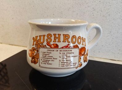 Vintage Collectible Soup Mugs Mushroom