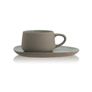 Ogo Living Outo Stoneware Cup and Saucer Dark Grey Image 2
