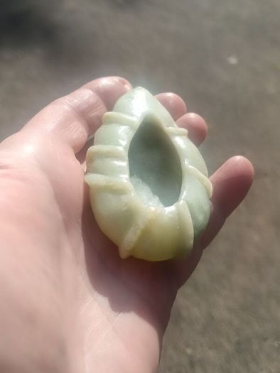 Qing Dynasty Jade Brush Washer