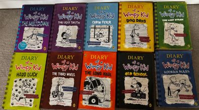 Diary of a wimpy kid books x 10