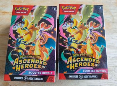 Pokemon Tcg Mega Evolution Ascended Heroes Booster Bundle X2