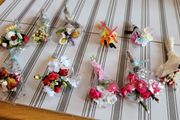 Miniature bunches of flowers for dolls houses