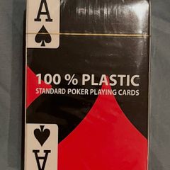Plastic playing cards