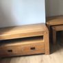 solid oak tv unit Image 2