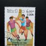Laos 1986 World Cup (Mexico) vintage stamps set issue Image 2