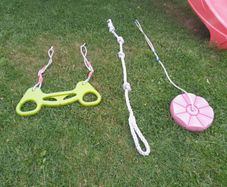 Garden toys for swing frame trapeze ring swing climbing rope 8e for the lot