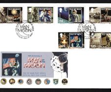 2009 Isle of Man Europa: Astronomy. 40th Anniversary of First Manned Moon Landing Commemorative Stamps First Day Cover (FDC)