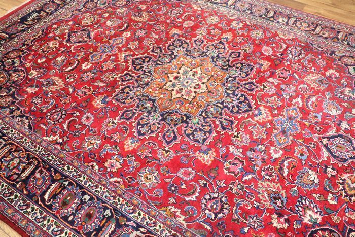 P.ersian Mashad Rug 'Signed' 345x248cm (MESH)