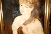 Beautiful oil painting of a young lady