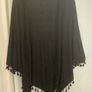 New Black Fringe Cape Style Cardigan Image 4