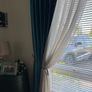 teal blue curtains Image 2