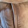 Mens Suede 'Mid Brown' Leather Jacket Image 3