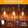 FREE SHIPPING 60FT Outdoor LED String Lights, ST38 Garden String Lights Mains Powered,Waterproof LED Outdoor Festoon Lights, 30+1 Bulbs 2700K Outside Patio String Lights for Decor Cafe Party Wedding Image 6