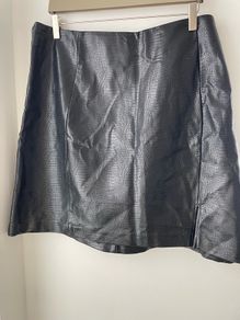 New Look skirt mock croc effect pu leather plus size New