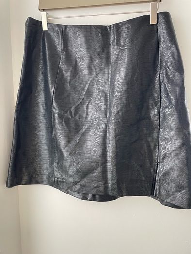 New Look skirt mock croc effect pu leather plus size New