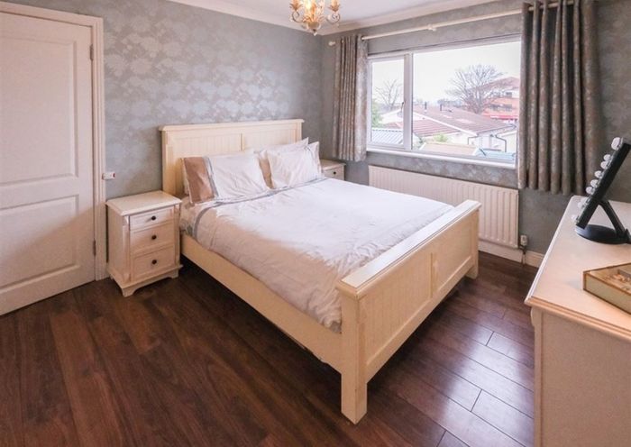 Solid Bed frame and matching chest of drawers