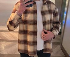 Men's checked shirt