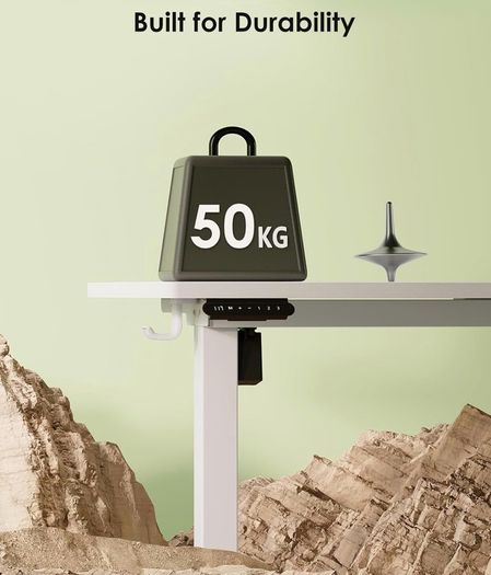 Standing Desk, 80cm Small Height Adjustable Desk with 3 Memory Heights