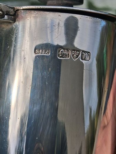 Stokes & Ireland Art Deco Sterling Silver Coffee Pot(225 grams)