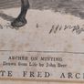 Old Framed Print Of The Late Fred Archer On Minting By John Beer. Image 2