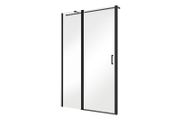 BESCO Walk-In Shower Exo-C Black 120x190cm