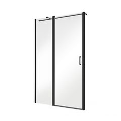 BESCO Walk-In Shower Exo-C Black 120x190cm