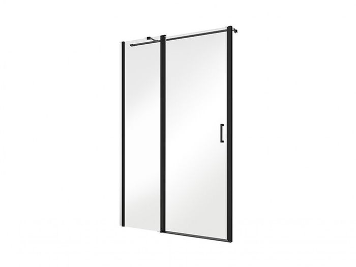 BESCO Walk-In Shower Exo-C Black 120x190cm