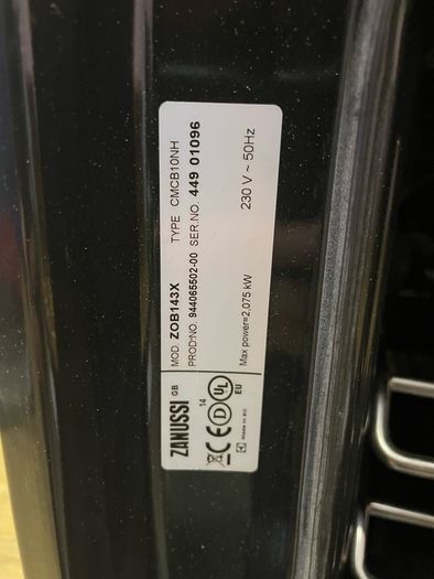 Zanussi oven