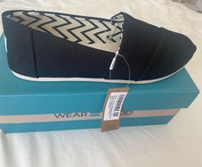 Toms Alpargata Classic black cotton canvas shoes